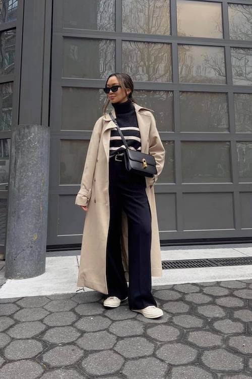 chic trench coat outfit ideas