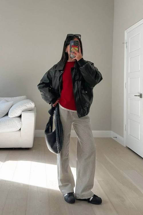 chic wide leg pants outfit