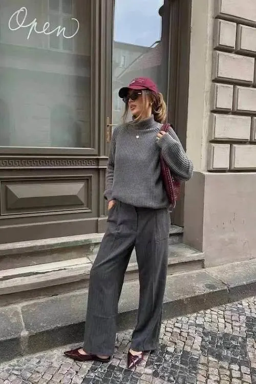 chic wide leg pants outfit