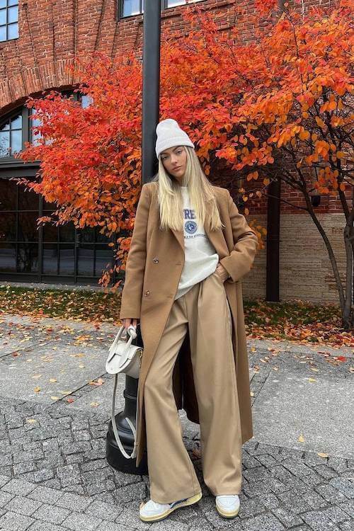 chic wide leg pants outfit