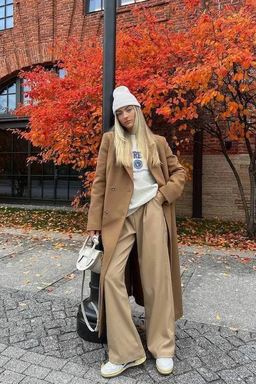 chic wide leg pants outfit