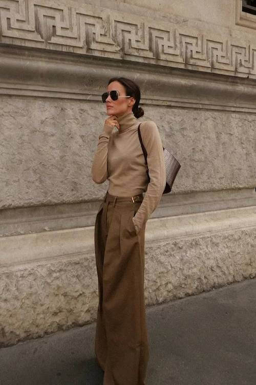 chic wide leg pants outfit