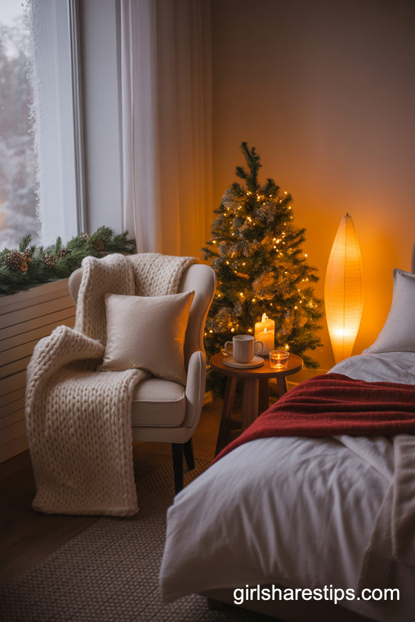 Christmas Bedroom Reading Nook For Cozy Nights In