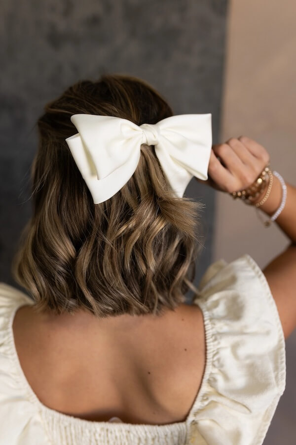 Short Hair with Statement Bow
