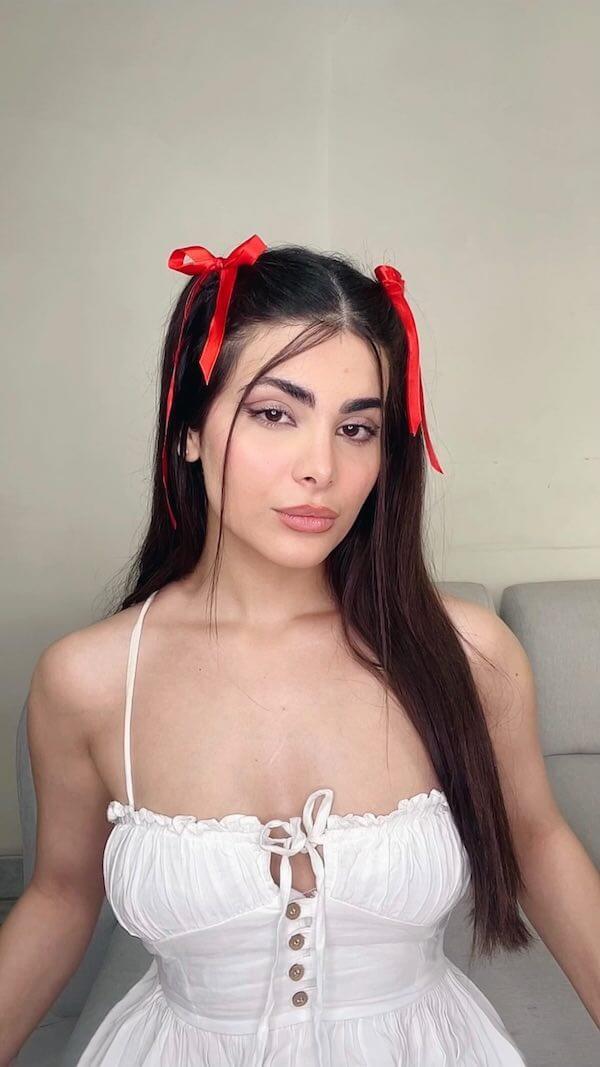 Double Bow Pigtails Hairstyle