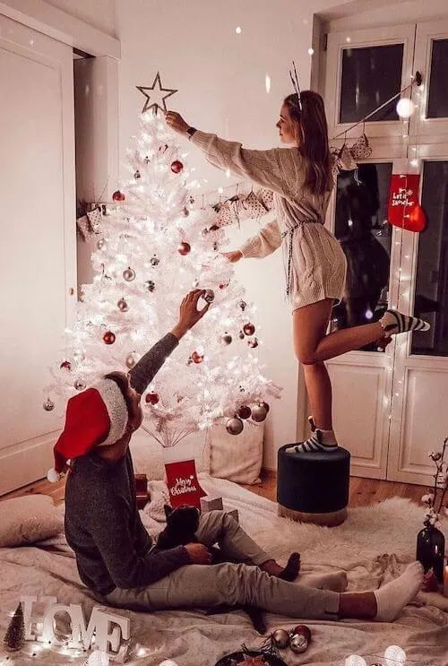 christmas photography ideas for couples