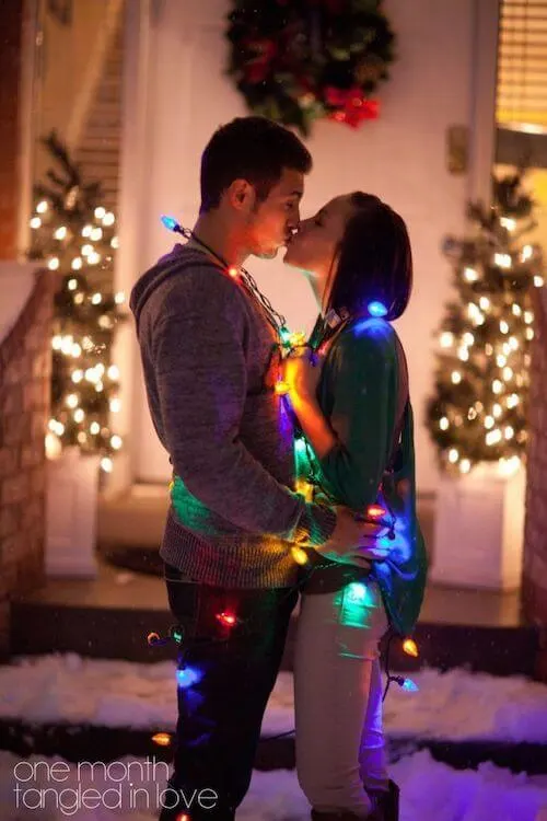 christmas photography ideas for couples