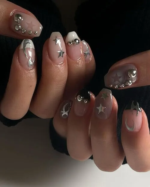 chrome nail designs