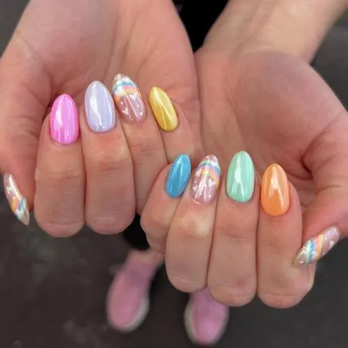 chrome nail designs