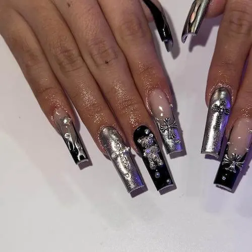 chrome nail designs