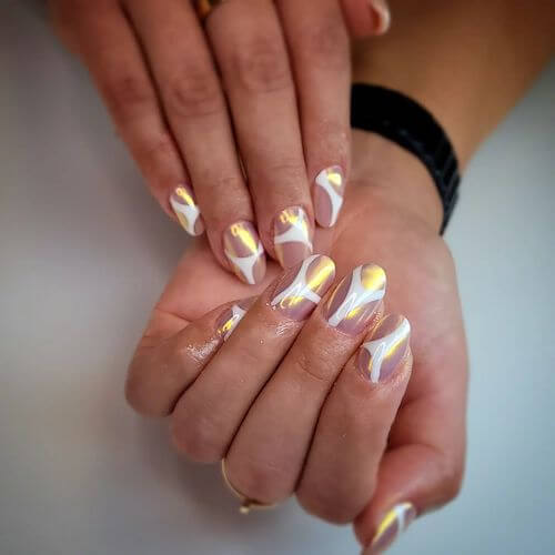 chrome nail designs