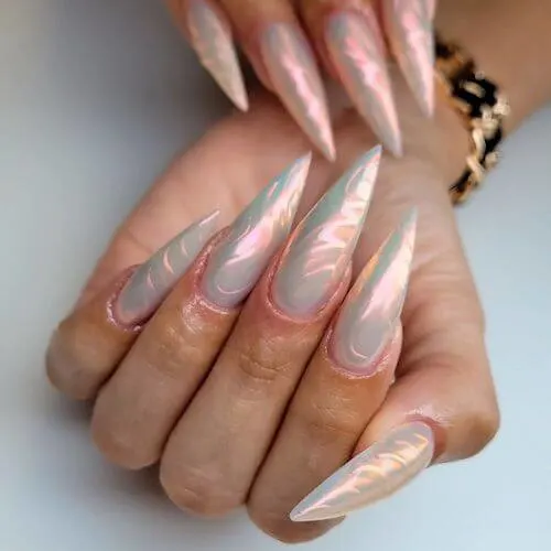 chrome nail designs