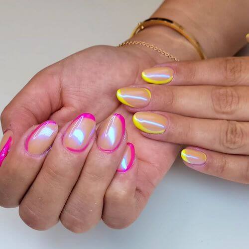 chrome nail designs