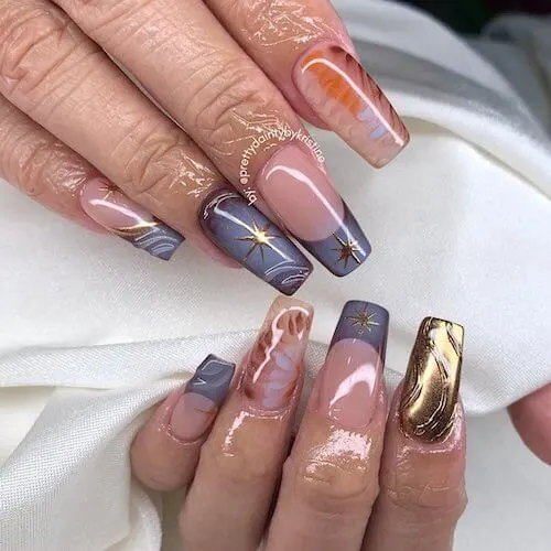 chrome nail designs