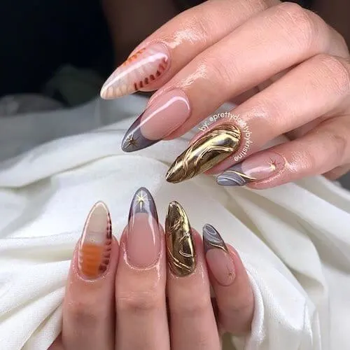 chrome nail designs