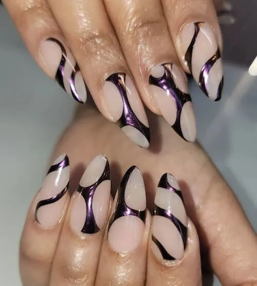 chrome nail designs