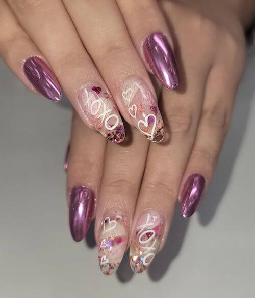 chrome nail designs