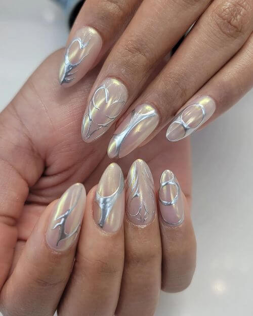 chrome nail designs