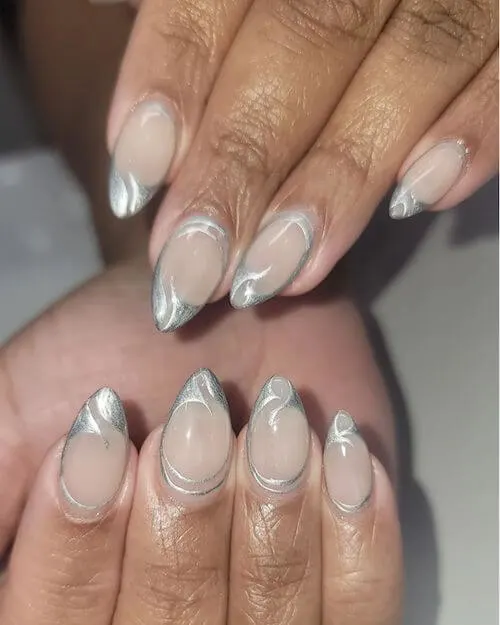 chrome nail designs