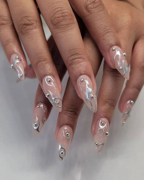 chrome nail designs