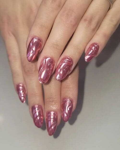 chrome nail designs