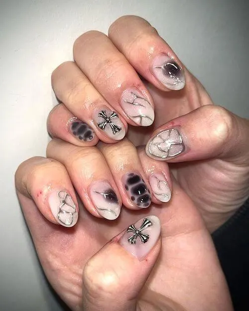 chrome nail designs