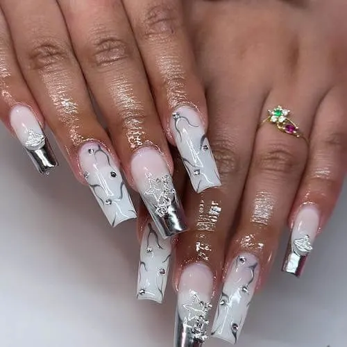 chrome nail designs