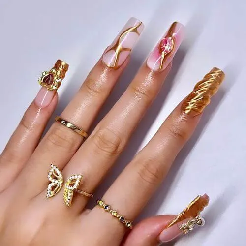 chrome nail designs