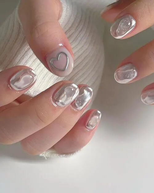 chrome nail designs