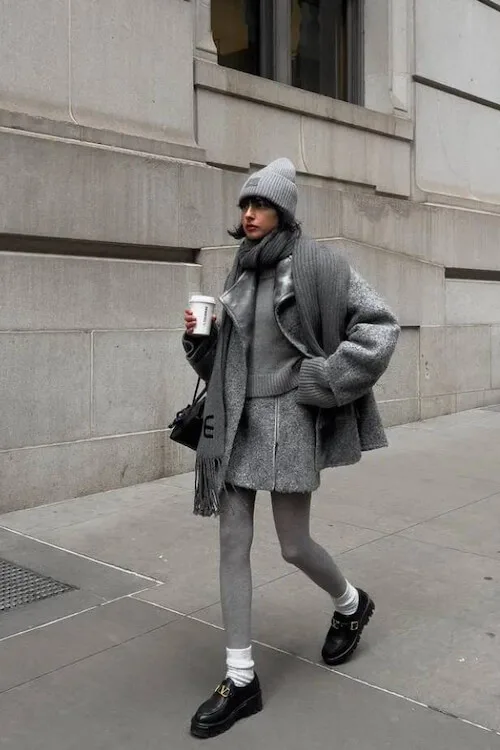 chunky loafers outfit