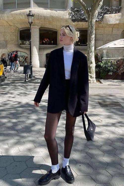 chunky loafers outfit