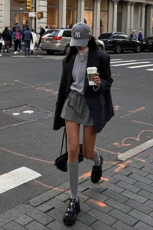 chunky loafers outfit