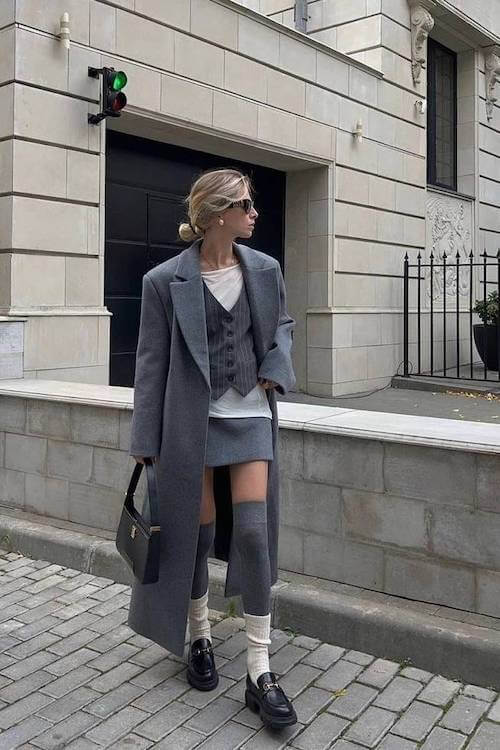 chunky loafers outfit