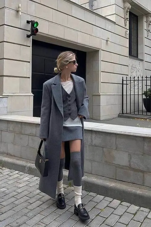 chunky loafers outfit