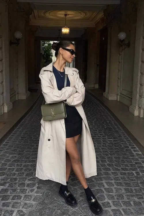 chunky loafers outfit