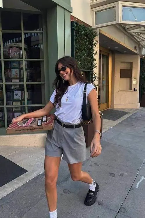 chunky loafers outfit