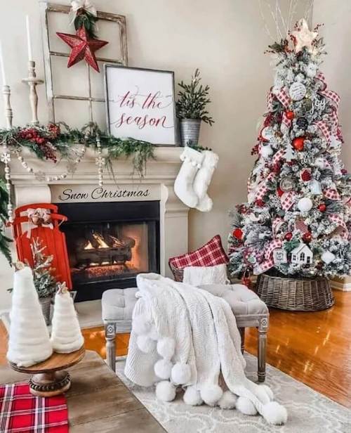 classic traditional Christmas tree decor ideas