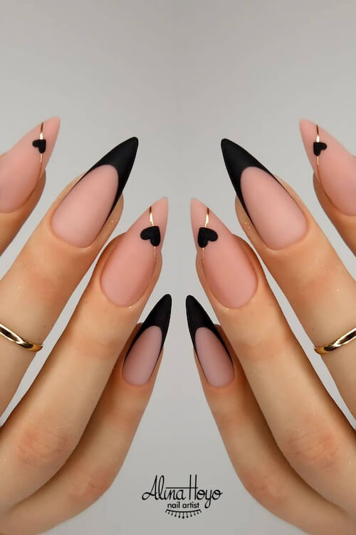 classy Valentine's Day nails