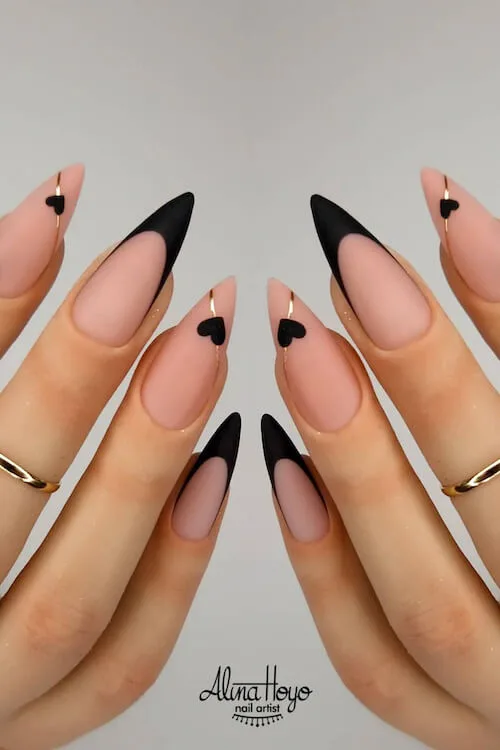 classy Valentine's Day nails