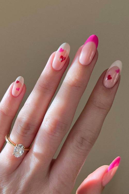 classy Valentine's Day nails