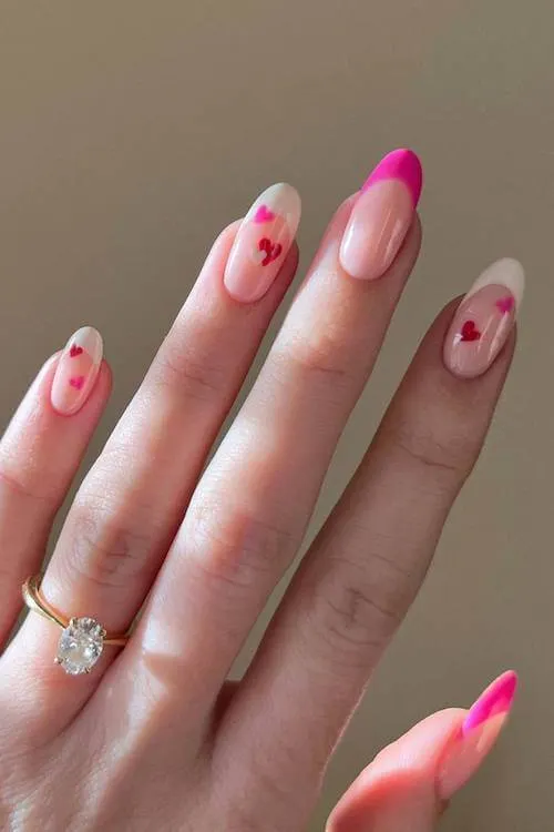 classy Valentine's Day nails