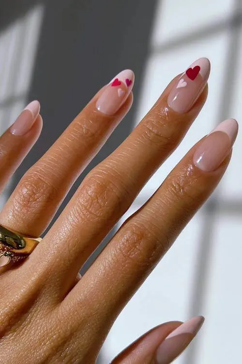 classy Valentine's Day nails