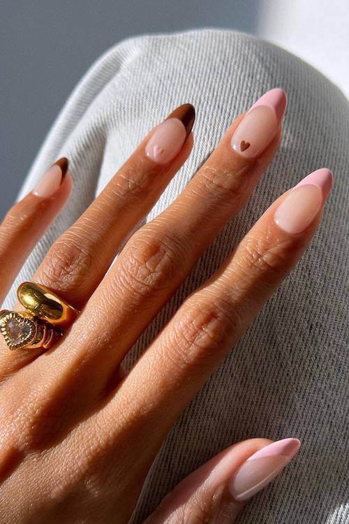 classy Valentine's Day nails