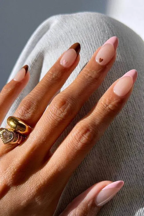classy Valentine's Day nails