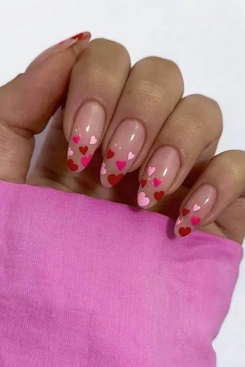classy Valentine's Day nails
