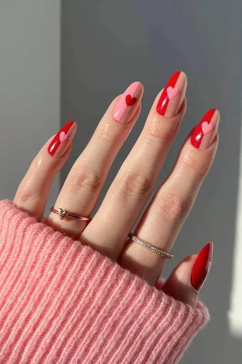 classy Valentine's Day nails