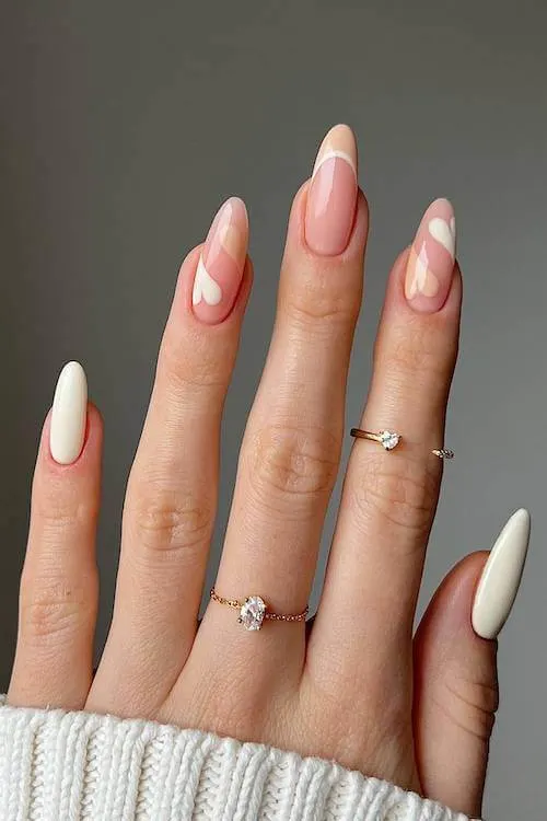 classy Valentine's Day nails