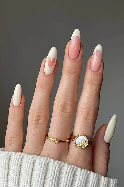classy Valentine's Day nails