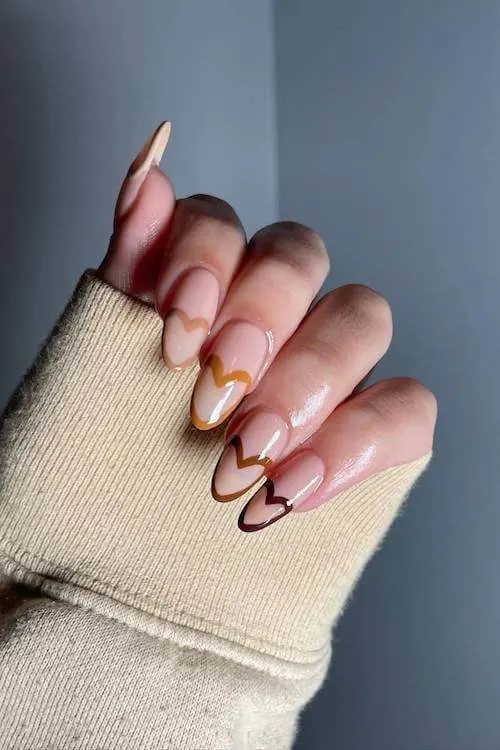 classy Valentine's Day nails