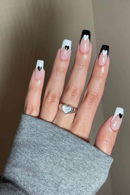 classy Valentine's Day nails